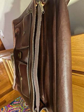 Maletín Portafolios Piel Marrón