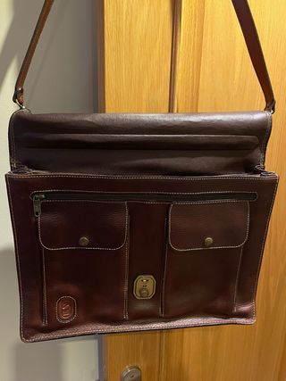 Maletín Portafolios Piel Marrón