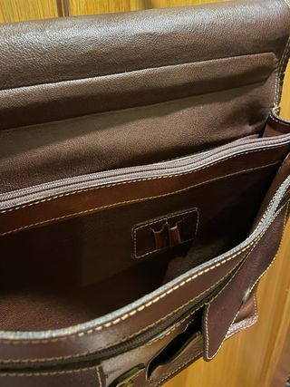 Maletín Portafolios Piel Marrón