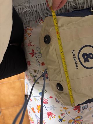 Bolsa Deporte Viaje fun&basics Beige/Azul