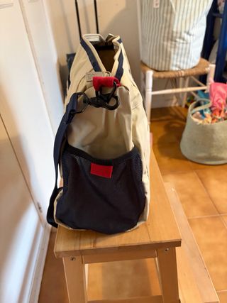 Bolsa Deporte Viaje fun&basics Beige/Azul