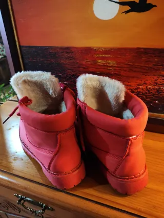Botas unisex engomadas rojas T/38