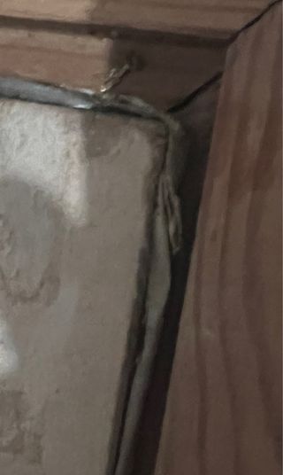 Dipinto floreale vintage con cornice dorata