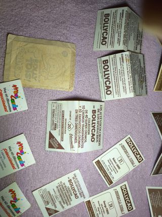 Lote Retro Tazos, Cromos Liga, Bollycao 90s