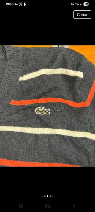 Jersey Lacoste Talla XL Rayas d374