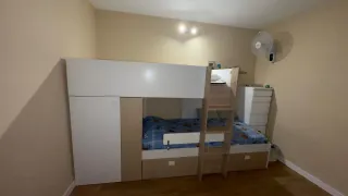 Cama tren litera con armario y cajones