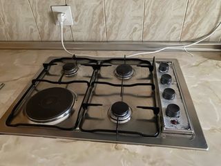 Placa de gas con bombona