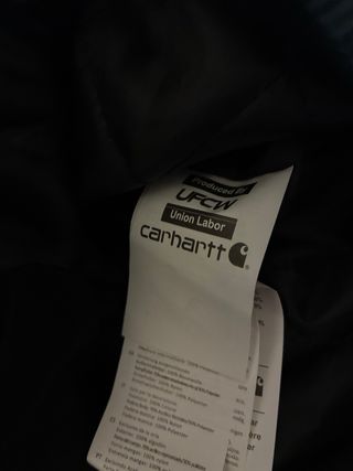 Carhartt Giacca Nera con Cappuccio Taglia L