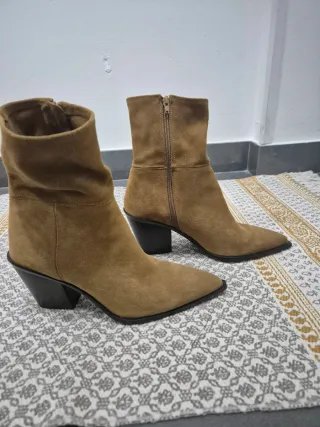 Botines Zara Marrones Puntiagudos