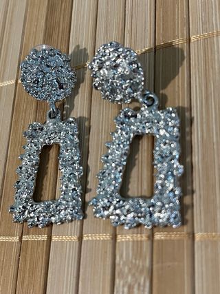 Lote de pendientes plateados