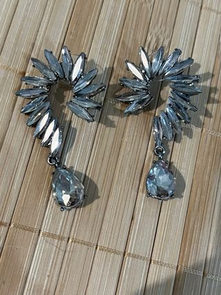 Lote de pendientes plateados