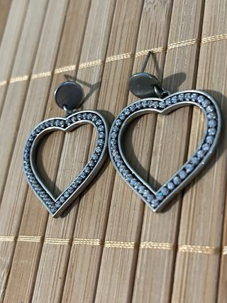 Lote de pendientes plateados