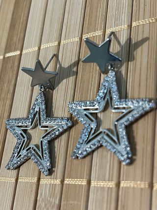 Lote de pendientes plateados