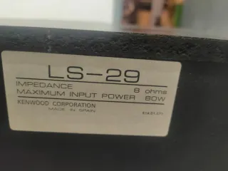 Altavoces Kenwood LS-29 Negros