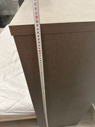 Mueble Cama Madera Beige y Marrón