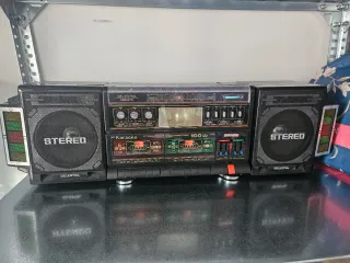 Boombox Celestial Doble Pletina Vintage