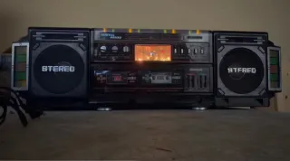 Boombox Celestial Doble Pletina Vintage