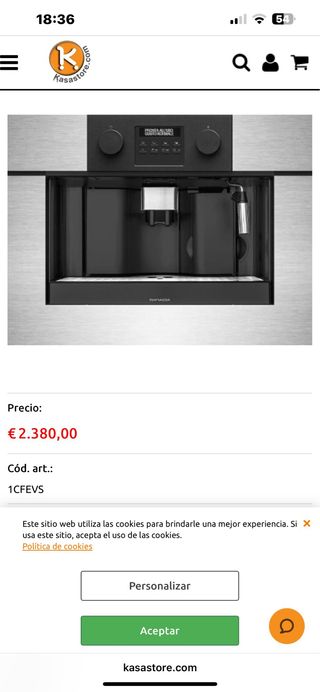 Vinoteca y Cafetera Barazza