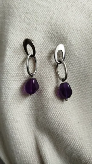 Pendientes Plata y Amatista