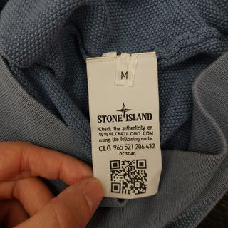 Stone Island vintage maglione girocollo blu avio M
