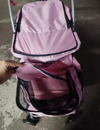 Carro doble para perros/gatos