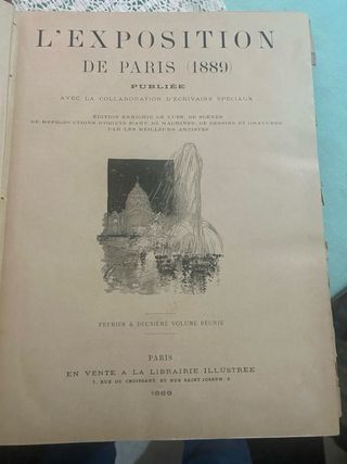 L’Exposition de Paris de 1889 – 2 tomos vintage
