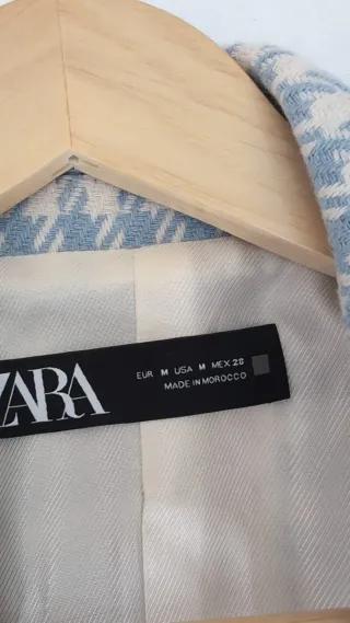 Chaqueta Zara pata de gallo Talla M