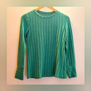 Jersey verde de manga larga