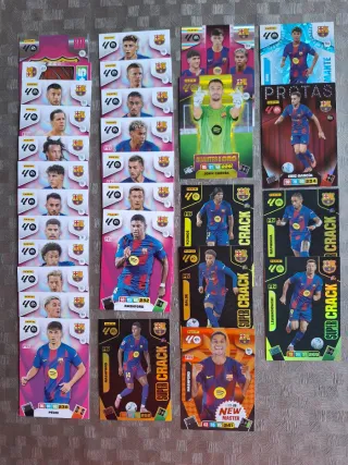 Lote di 29 figurine del F.C. Barcelona, Adrenalyn 25