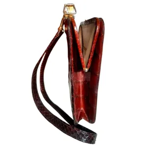 Bolso Vintage Piel Cocodrilo Años 40