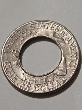 MONEDA QUARTER DOLLAR.1776-1976.BICENTENARIO.ERROR