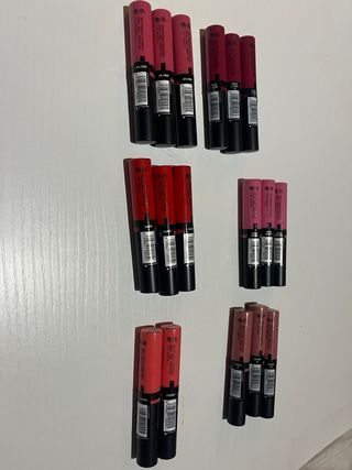 Lote 12 Labiales Líquidos Velvet Lips TAHE