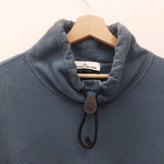 Stone Island vintage cotton fleece mock neck L