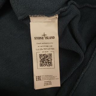 Stone Island vintage cotton fleece mock neck L