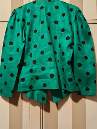 Traje Chaqueta Lino Lunares T.38