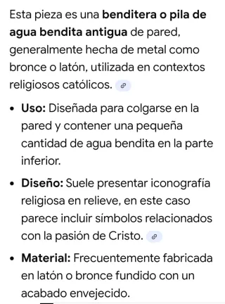 Benditera de pared cruz corona espinas