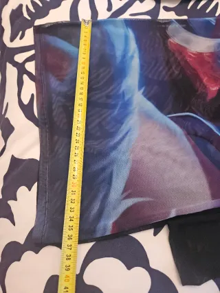 Vestido Bershka Malla Estampado Anime Talla XS