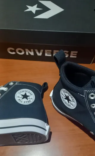 Nuevas Converse All Star Hi Negras Talla 42