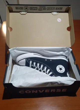 Nuevas Converse All Star Hi Negras Talla 42