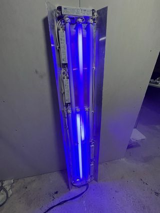 Pantalla luz pecera 1,70m metal