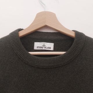 Stone Island vintage maglione lana verde militare