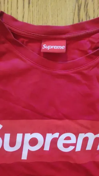 T-shirt Supreme Box Logo Rossa Unisex
