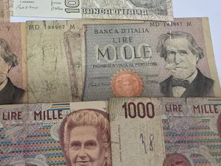 Raccolta di Banconote Italiane in Lira (Vari Valori)