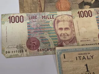 Raccolta di Banconote Italiane in Lira (Vari Valori)