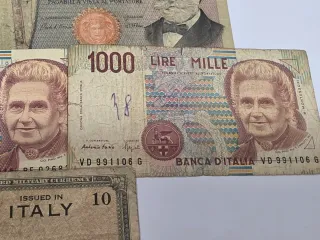 Raccolta di Banconote Italiane in Lira (Vari Valori)
