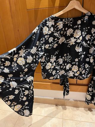 Conjunto Boho Negro Estampado Ale-hop