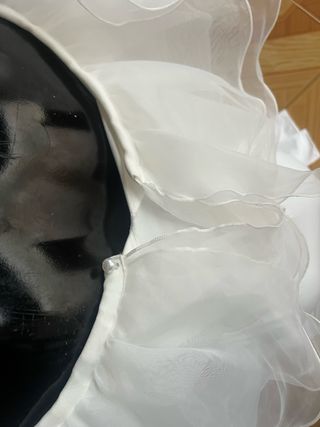 Vestido blanco volantes