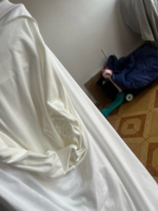 Vestido blanco volantes