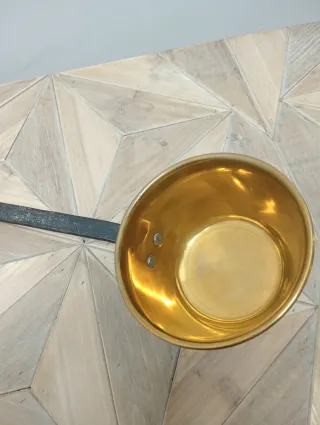 Cazo latón vintage decoración