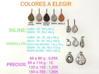 Plomos Carpfishing Inline y Emerillón